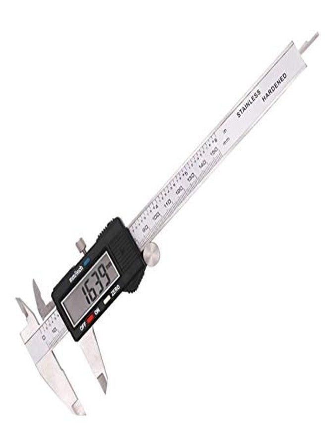 mlabs Electronic Digital Caliper, Stainless Steel Vernier Caliper, Caliper Measuring Tool with Inch/Millimeter Conversion, Extra Large LCD Screen, 0-6 Inch/0-150 mm, Auto Off Featured Micrometer by mLabs - Image 1